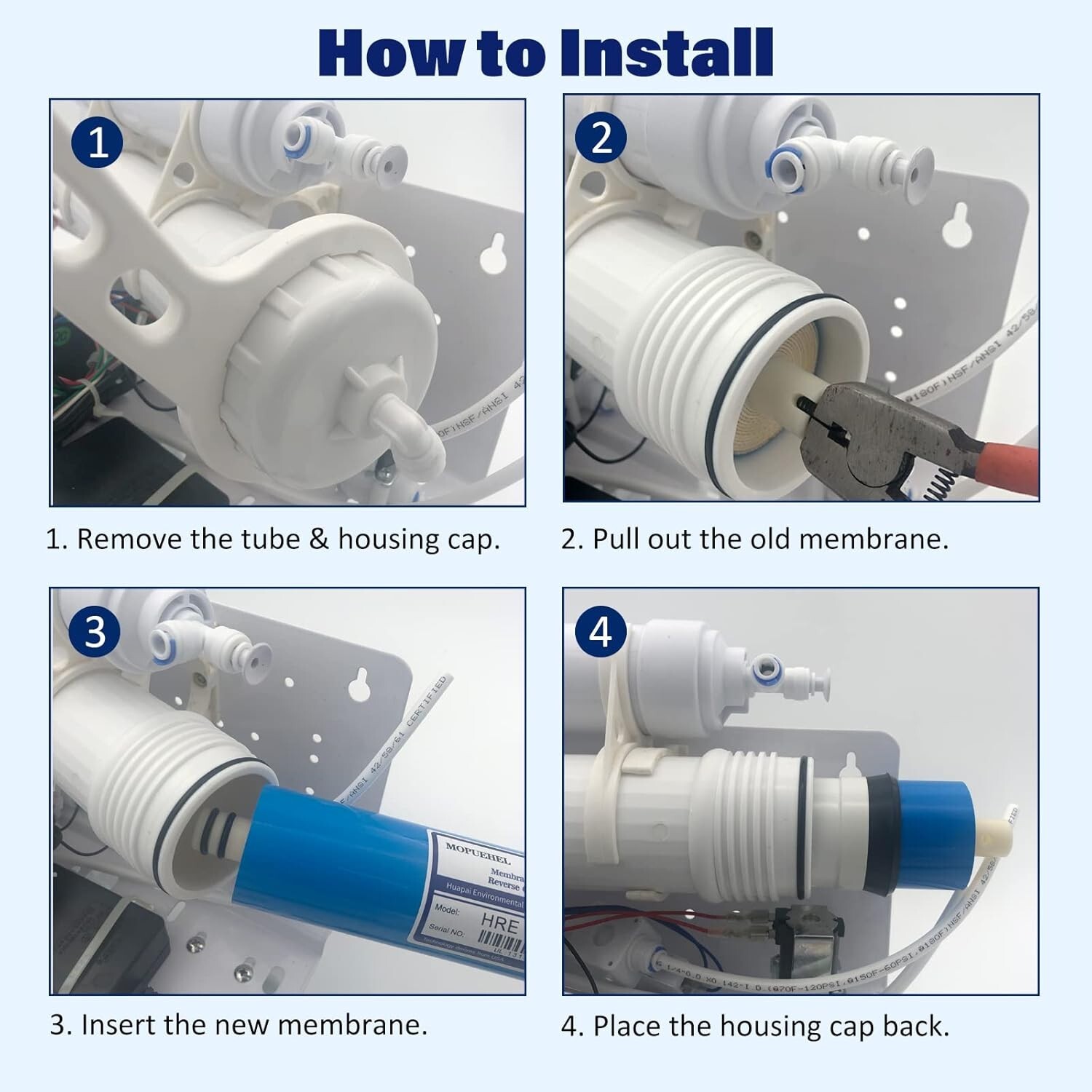 High Quality 600 GPD RO Membrane – Polyamide Filter Replacement Cartridge