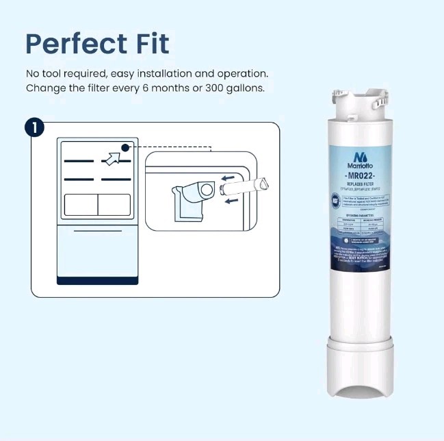 MARRIOTTO MR022 Water Filter Replacement, Compatible with Frigidaire…