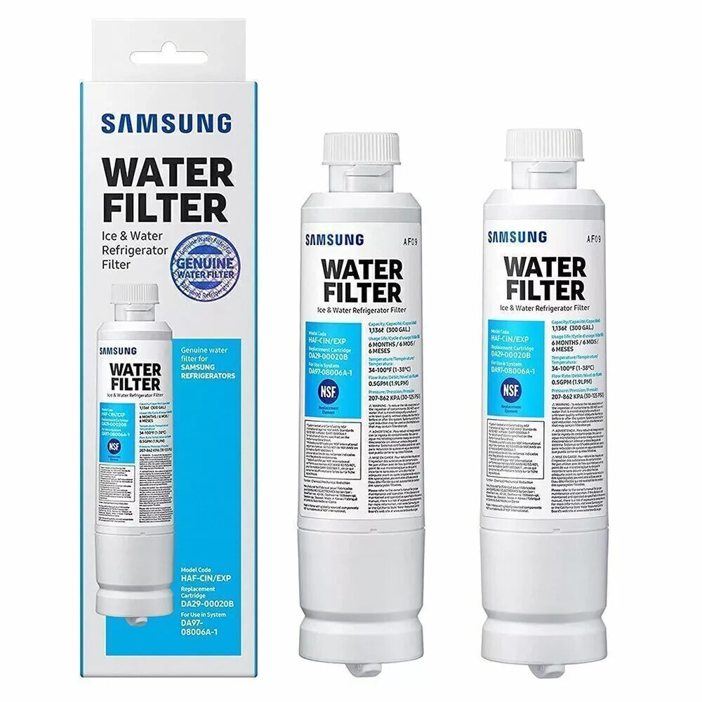 2 PACK Genuine Samsung DA29-00020B HAF-CIN/EXP Refrigerator Water Filter US New