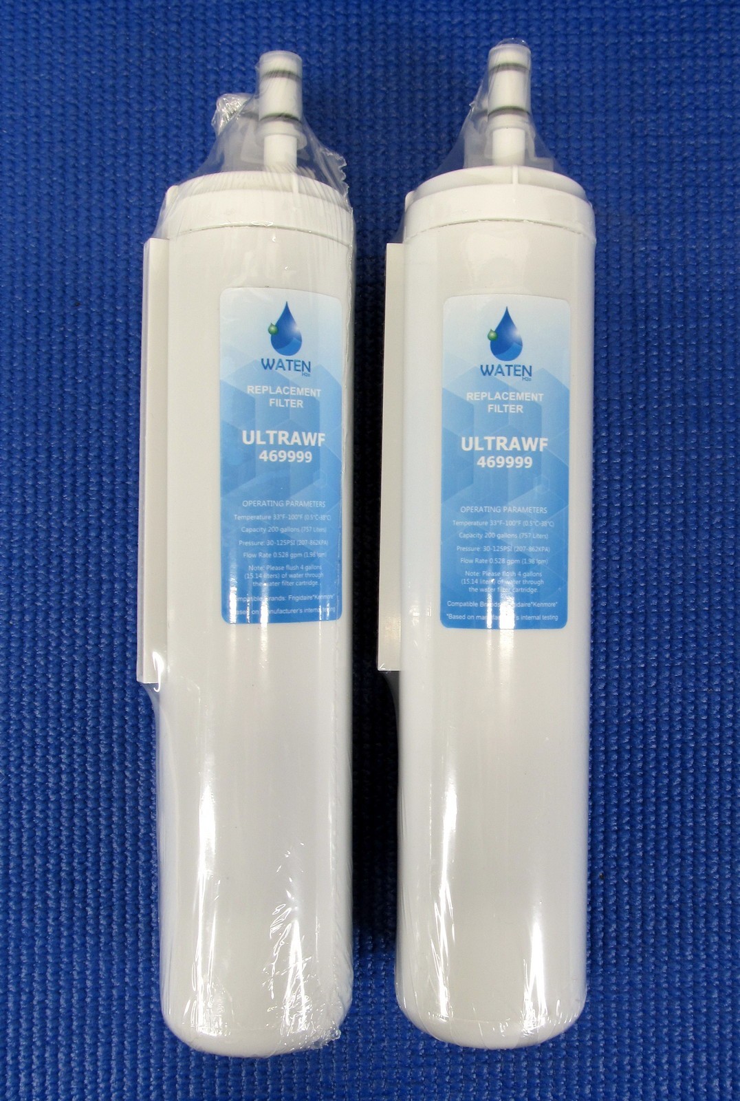 LOT of 2 Waten H2O ULTRAWF 469999 Replacement Water Filters | Frigidaire Kenmore