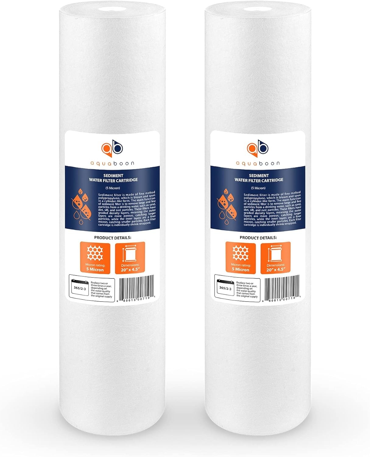 5 Micron20x4.5Whole House Sediment Filter Cartridge20in Water Filter Replacement