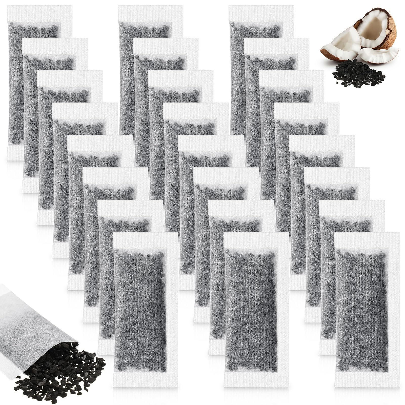 24 Packs Replacement Activated Charcoal 1.38 x 2.99 inches/ 3.5 x 7.6 cm
