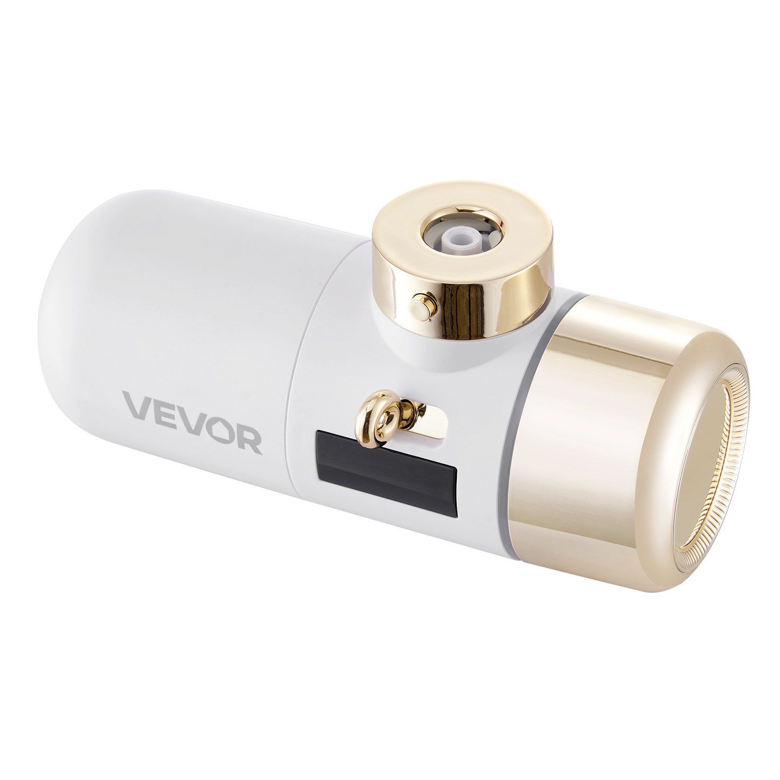 Bathroom Sink Water Filter – White+Gold Faucet Purifier for Skincare & Beauty