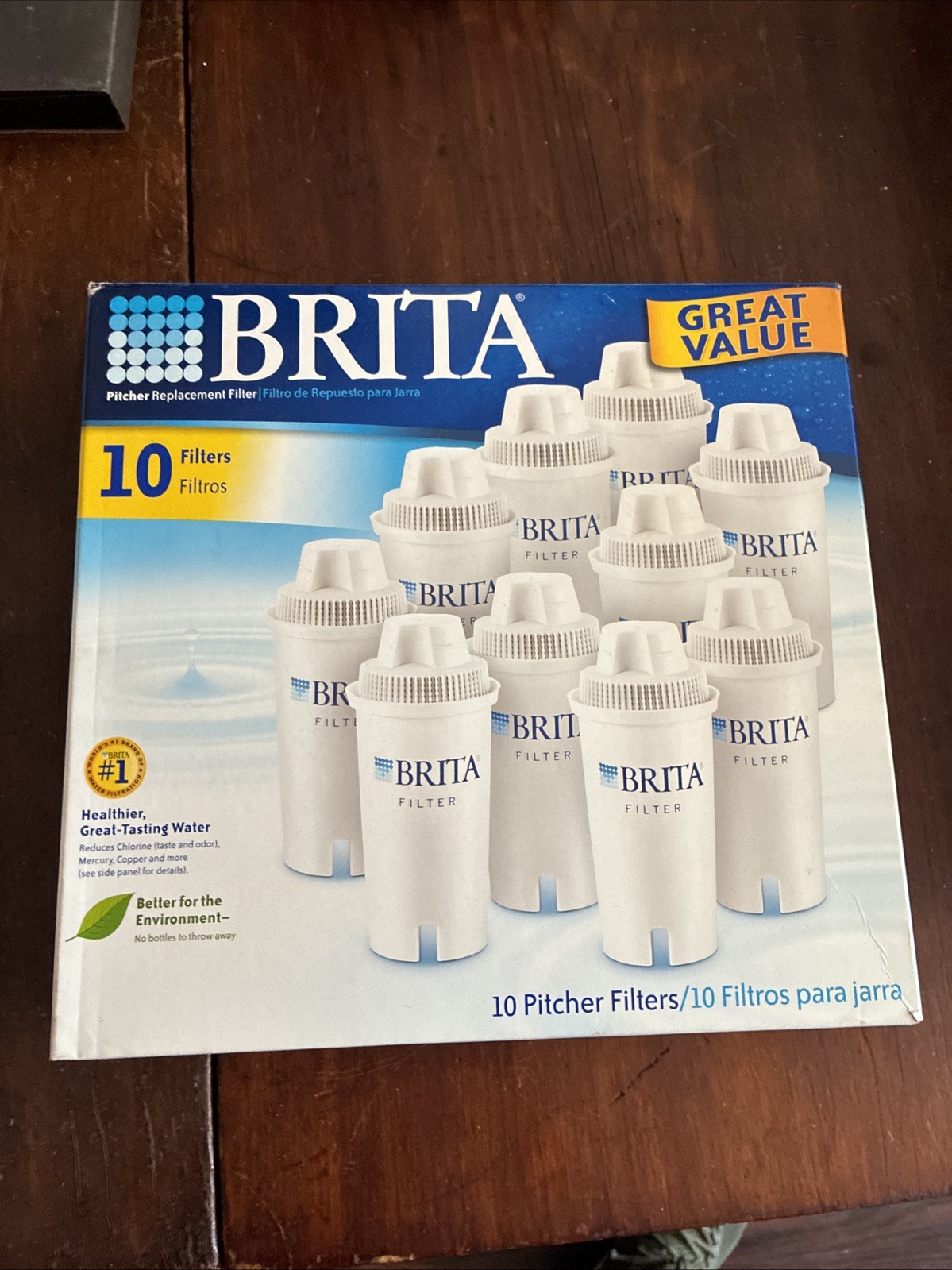 BRITA All Replacement Water Pitcher Filters 10PK #766229, NEW, FREE SHIPPING!