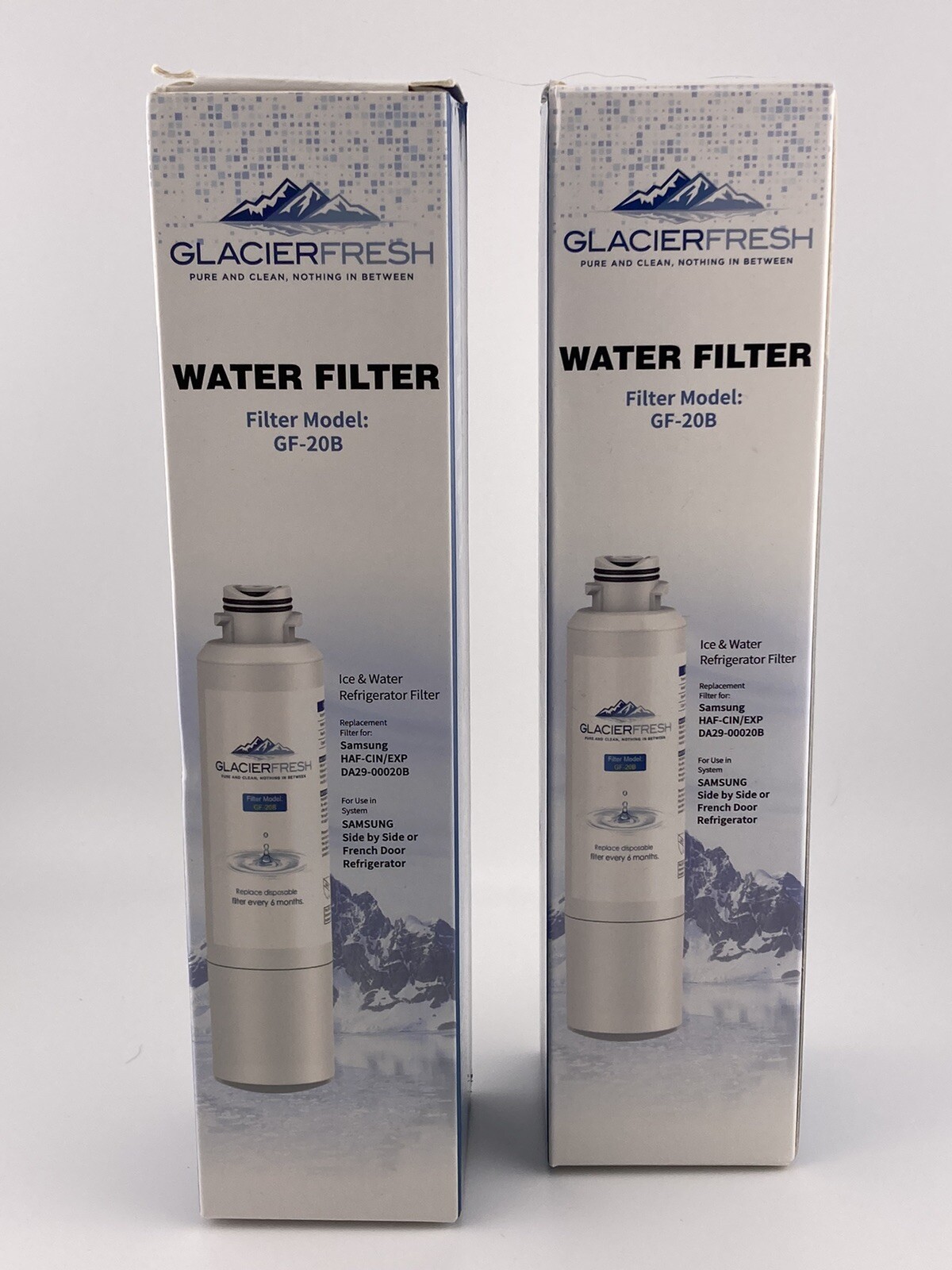 Lot of 2 Glacier Fresh Water Filter Model GF-20B, New in Box