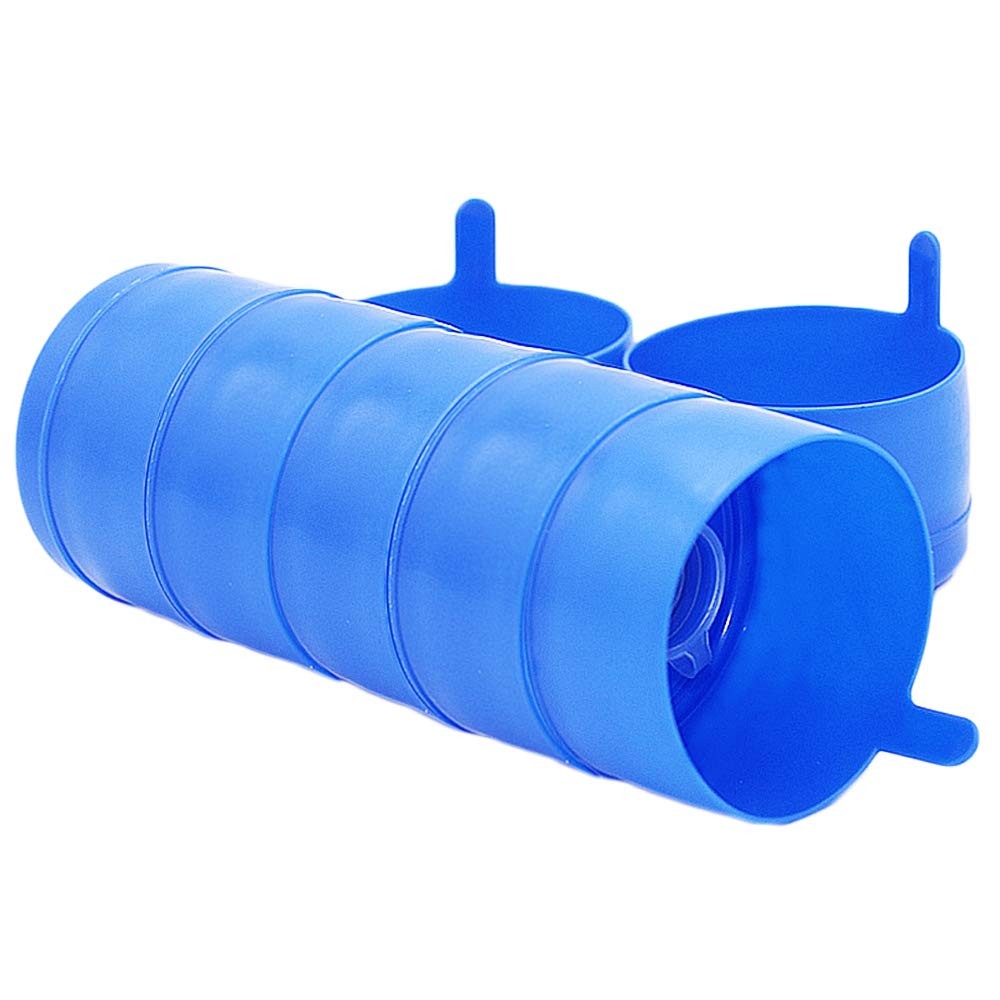 Zddaoole 30 Pack Non Spill Caps,Reusable 55mm 3 and 5 Gallon Water White