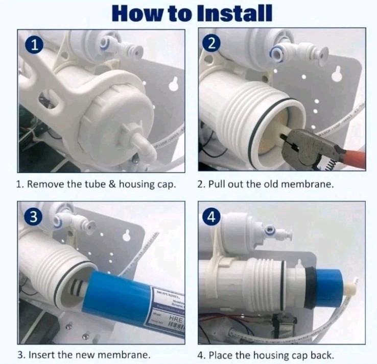 New 600 gpd Reverse Osmosis Membrane Housing Set Water Filtration & Maple Syrup