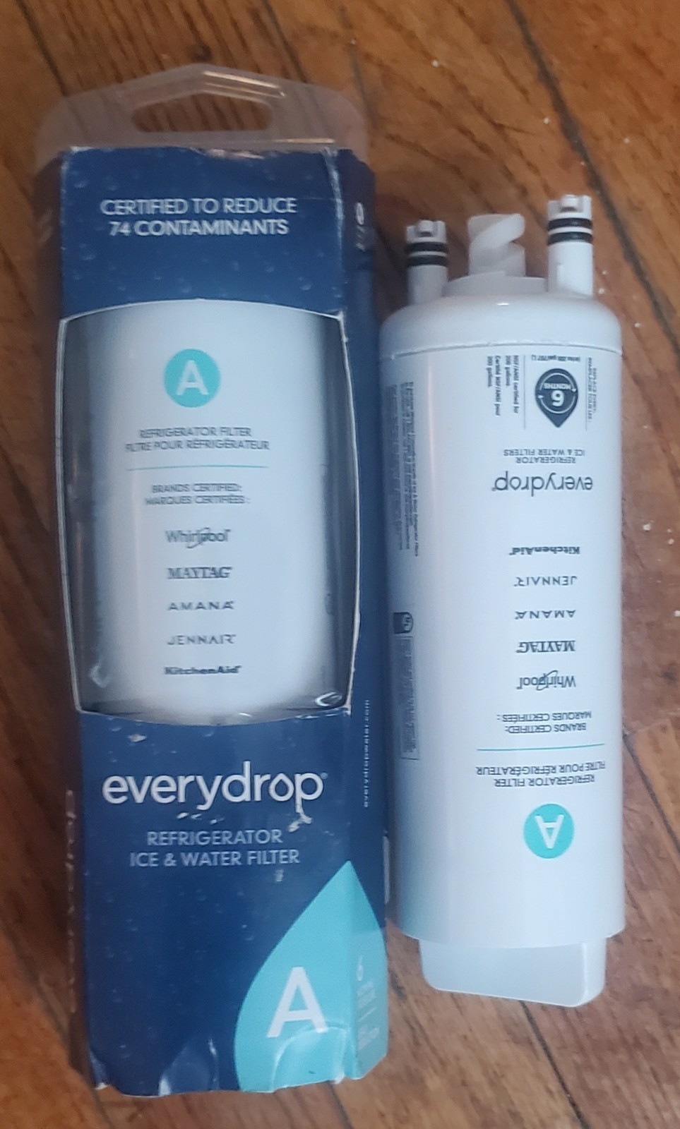 2 Pack EveryDrop by Whirlpool Refrigerator Water Filter A EDRARXD1 Genuine OEM