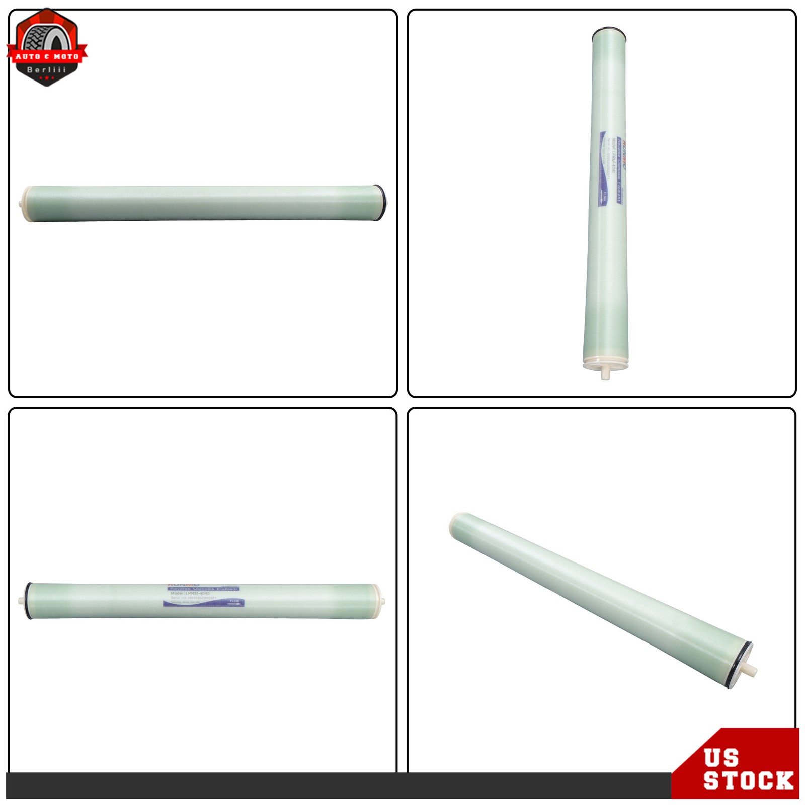 TW30-4040 BW-4040 Reverse Osmosis Membrane 4inx40in 2400 GPD W/AG4040FF AG4040TF