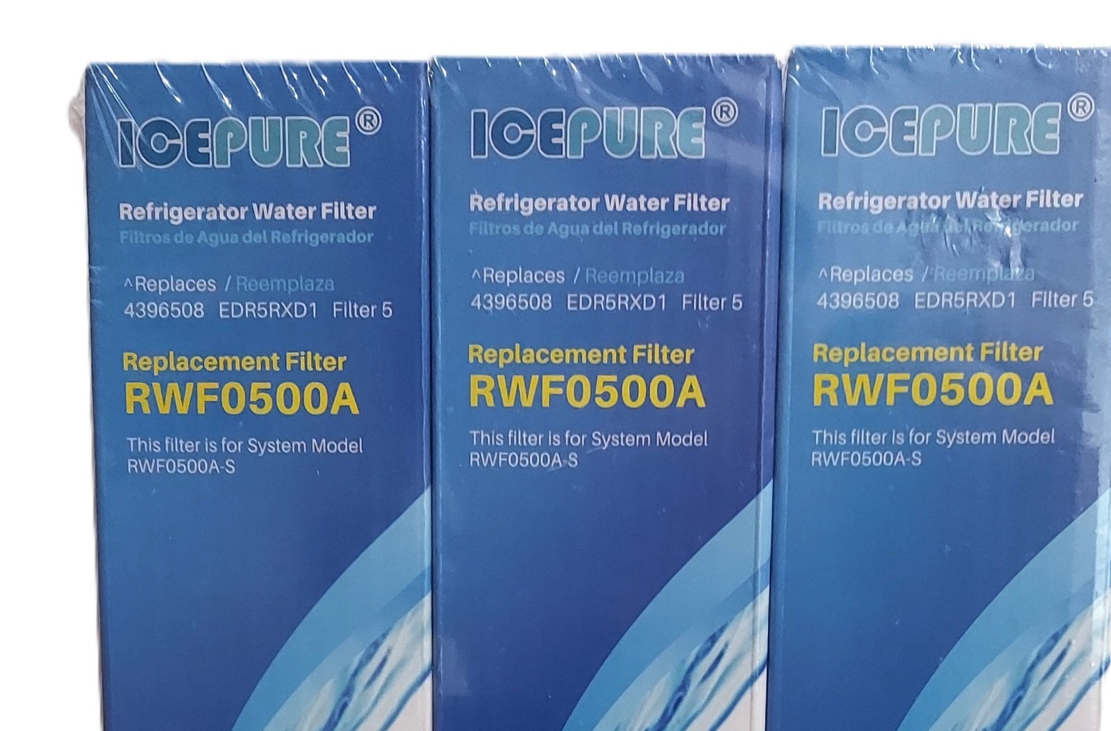 ICEPURE RWF0500A Refrigerator Water Filter Replace Everydrop Filter 5+ BPA free