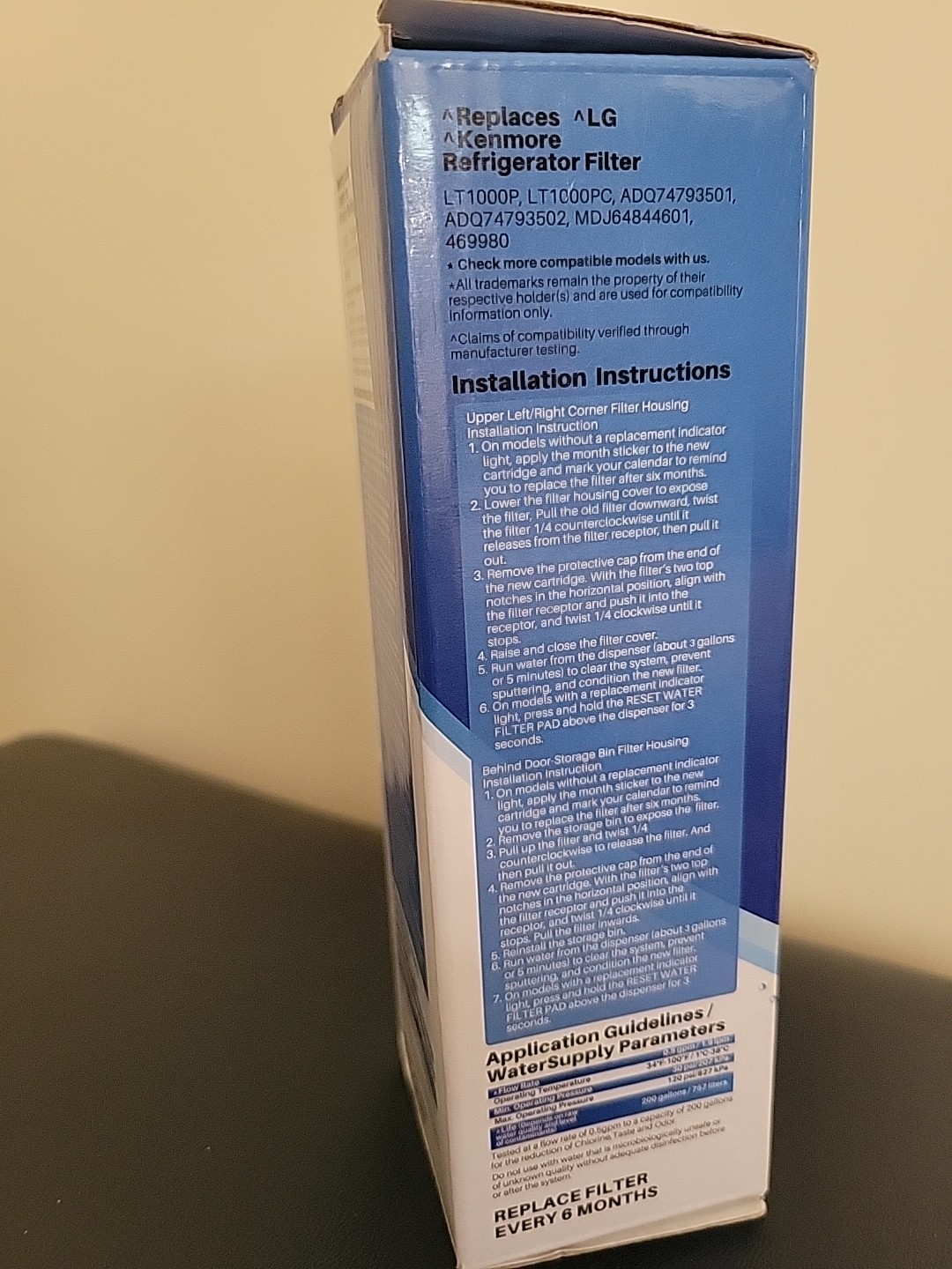 ICEPURE RWF4700A for LGLT1000P Refrigerator Water Filter NEW & SEALED!
