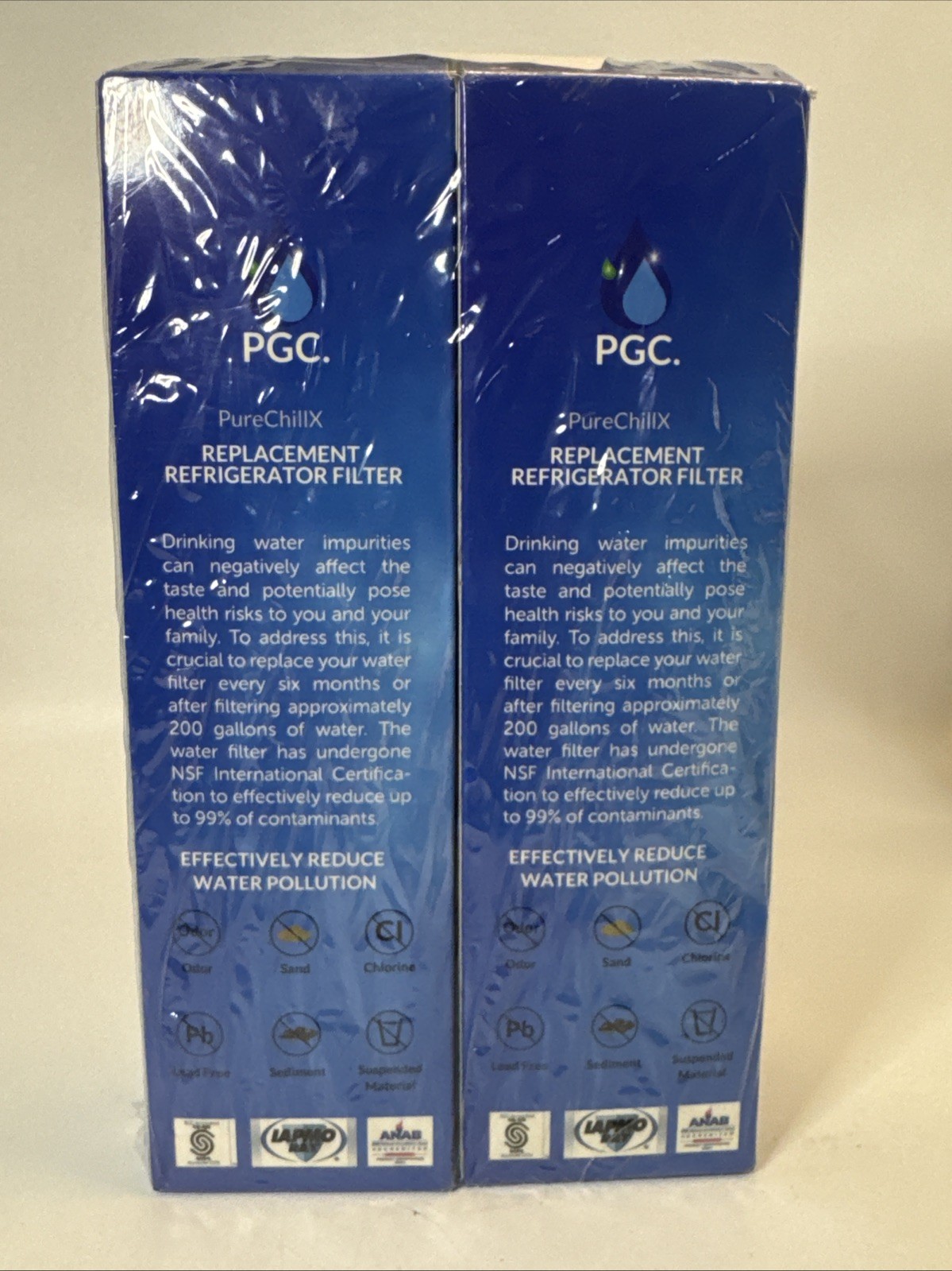 2 Pck Fridge Filter -,W10295370A – EDR1RXD1 – WHR1RXD1 – PGC MODEL Z001