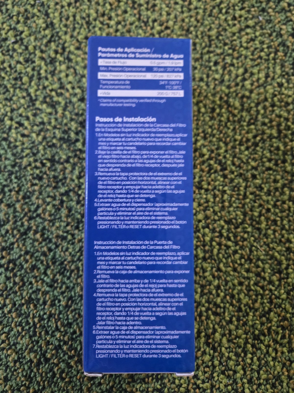 Pureplus RWF4700AC Refrigerator Water Filter Replacement for LG Kenmore LT1000P