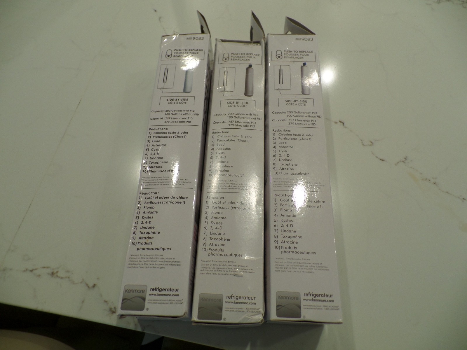 SEALED! 3 Pack KENMORE Genuine 46-9083 Replacement Refrigerator Water Filters