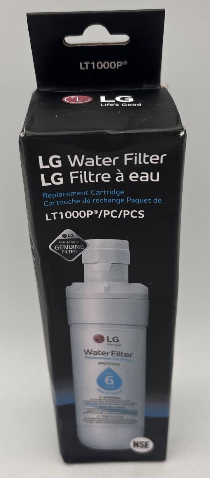 LG Water Filter Replacement Cartridge LT1000P/PC/PCS – New