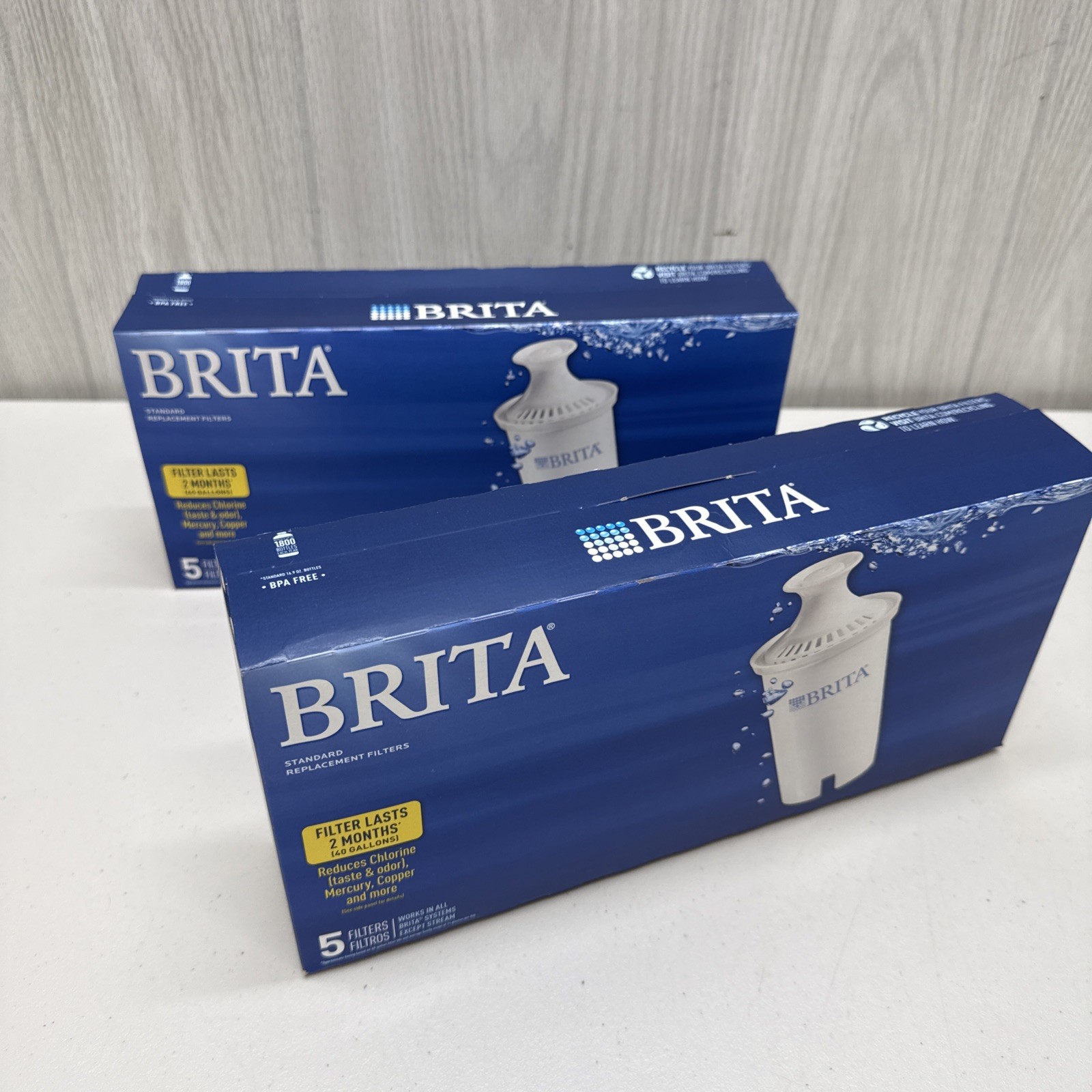 Brita Standard Replacement Filters Value Pack – 9 Filters Included **READ**