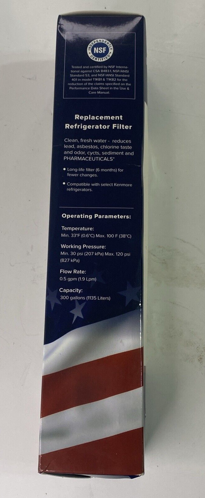 TOP PURE REFRIGERATOR WATER FILTER #3 NEW & SEALED Kenmore compatible 300 Gal.