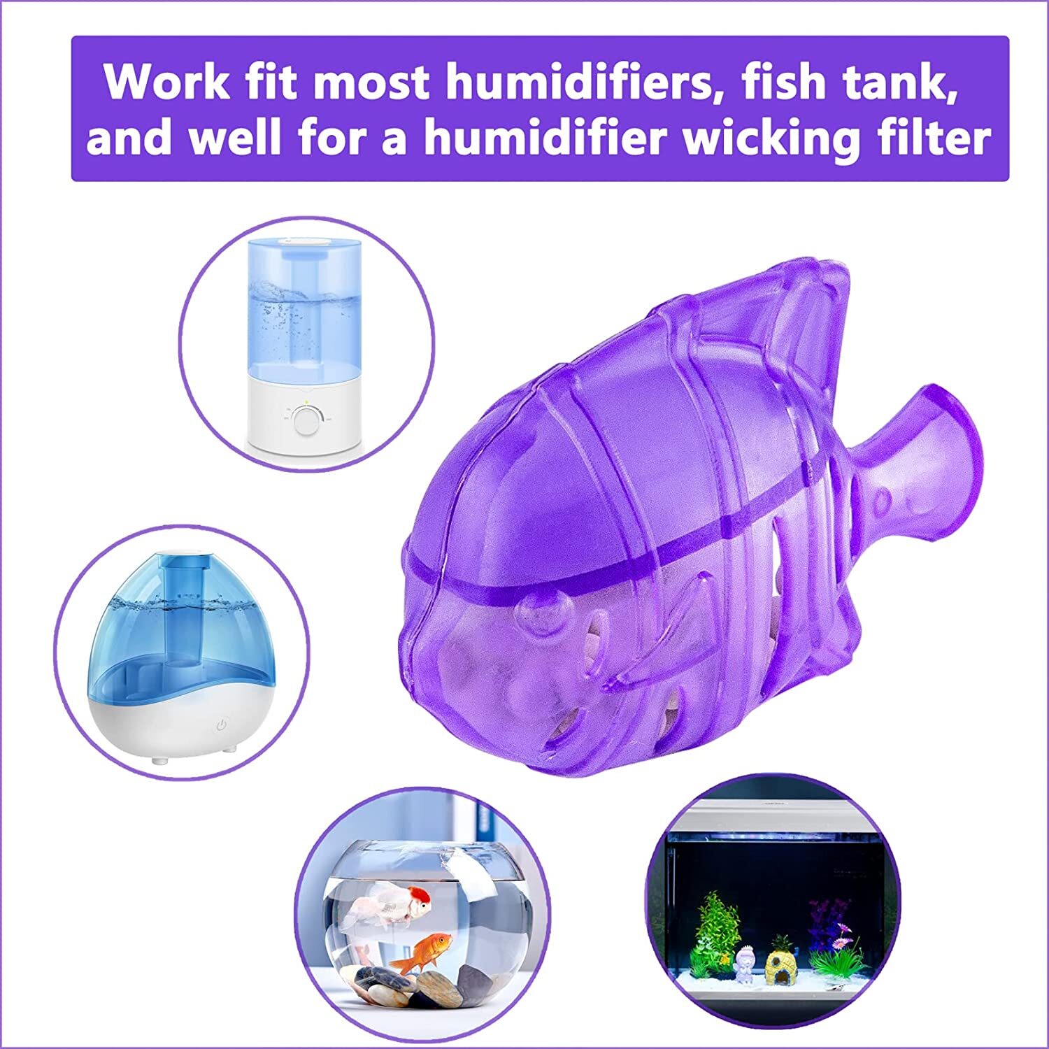 Humidifier Tank Cleaner and Fish Tanks Cleaner Compare to Protec Kaz PC1F 6 Pack
