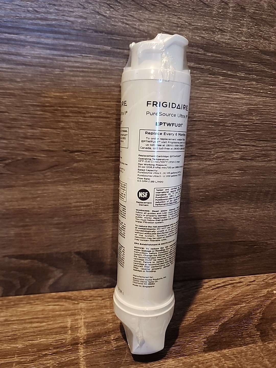 NEW Frigidaire EPTWFU01 Pure Source Ultra II Refrigerator Water Filter