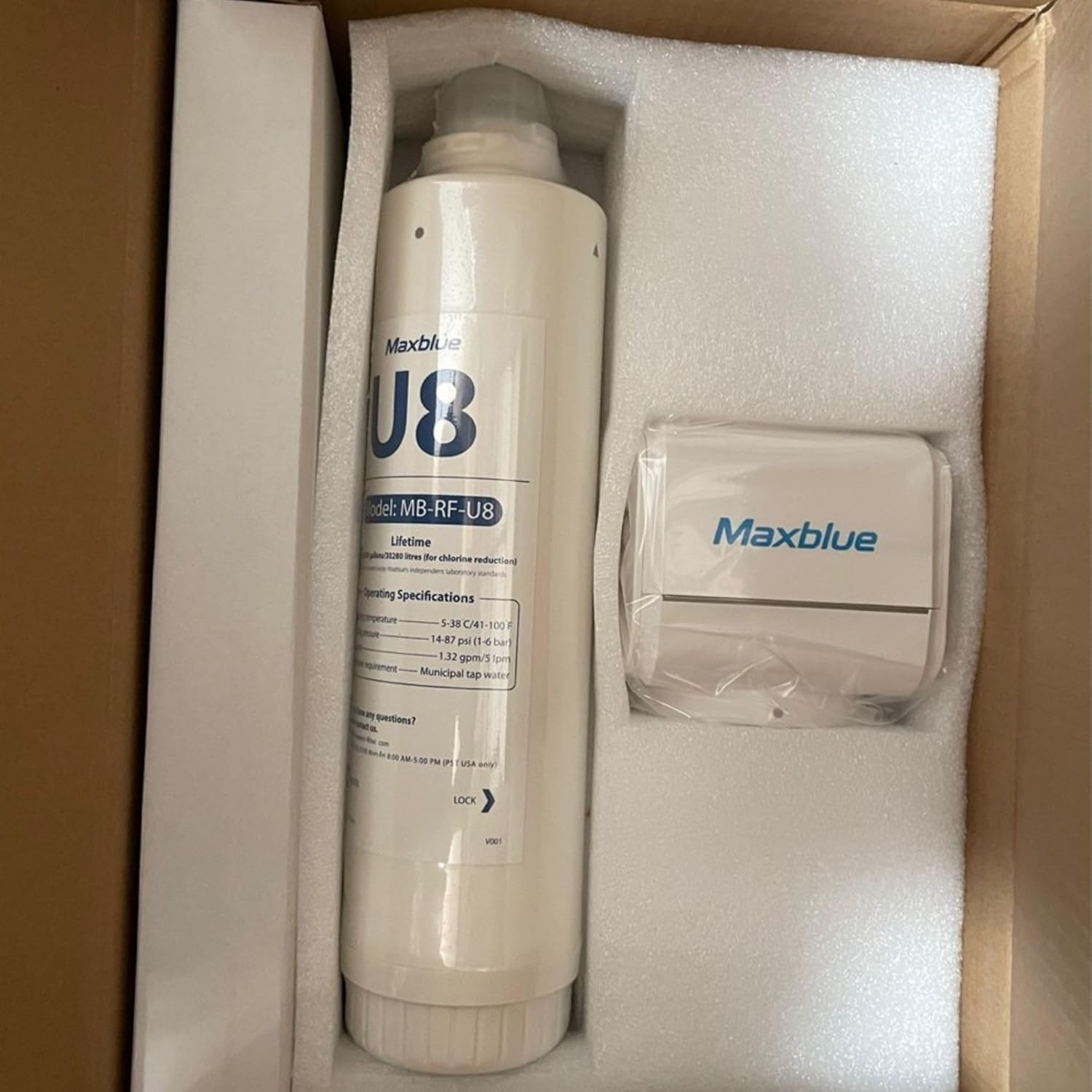 U8-ST under Sink Water Filter, 2 Years High Capacity, Reduces Lead, Chlorine, He