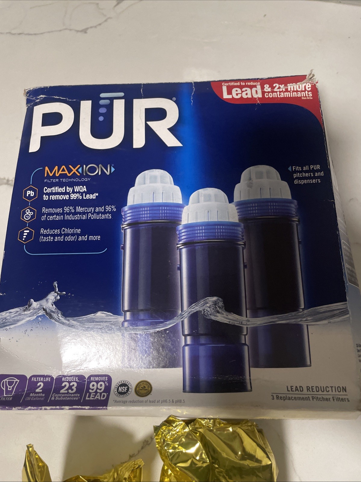 PUR PLUS PPF951K Replacement Pitcher Filter 2 Filters Only ( See Description )