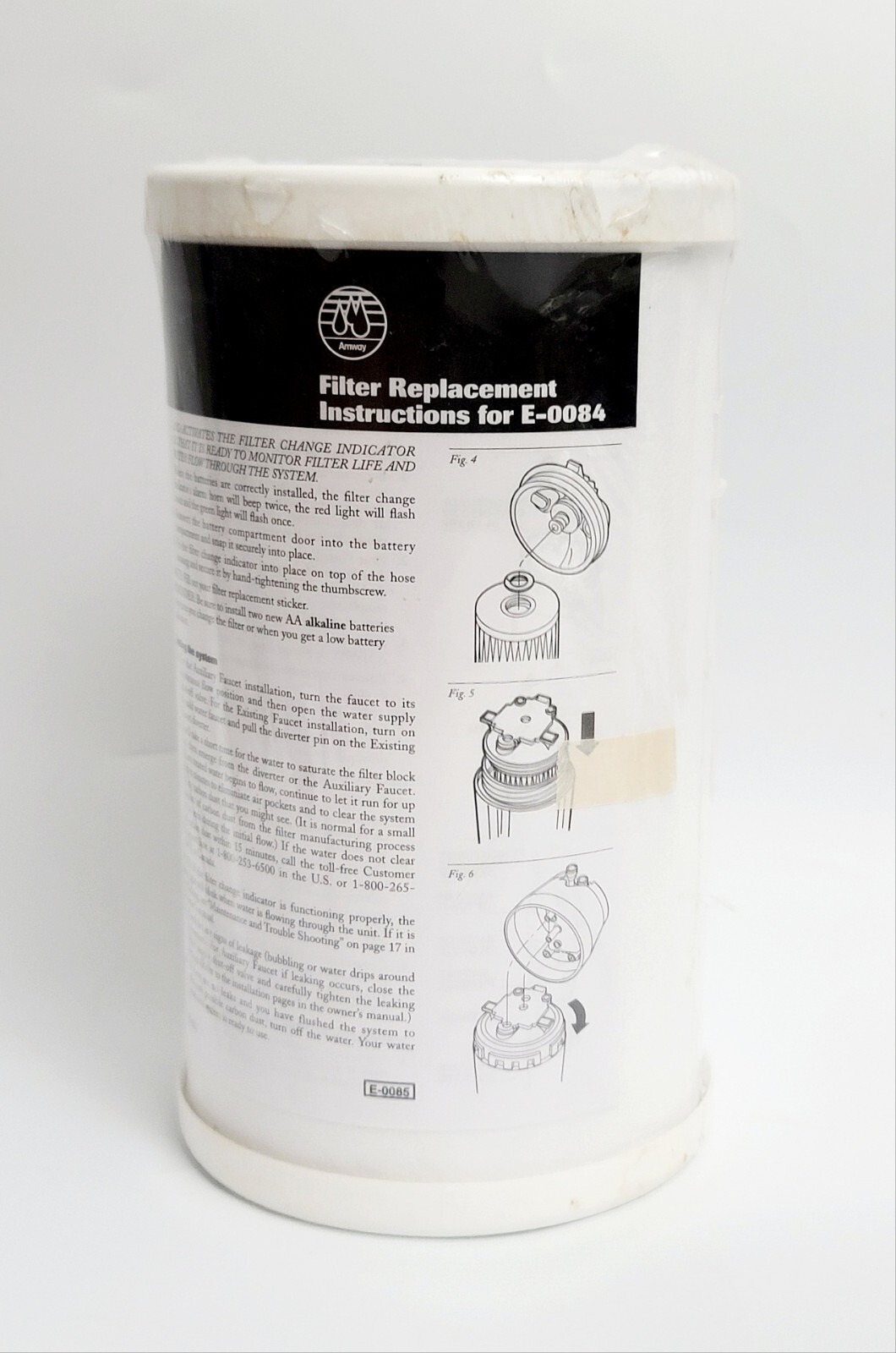 Genuine OEM Amway E85 Replacement WATER FILTER e84 Compatible Filters FULL SIZE