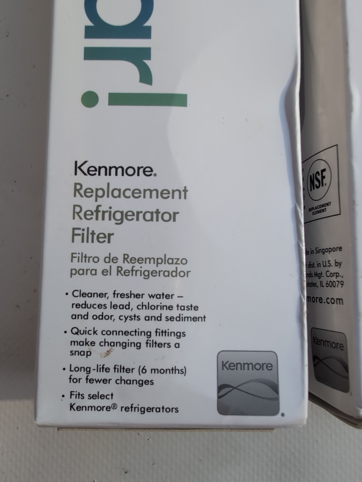 *2 Pack* Kenmore Replacement Water Filter. Model 46-9999. New In The Box. 2 Incl