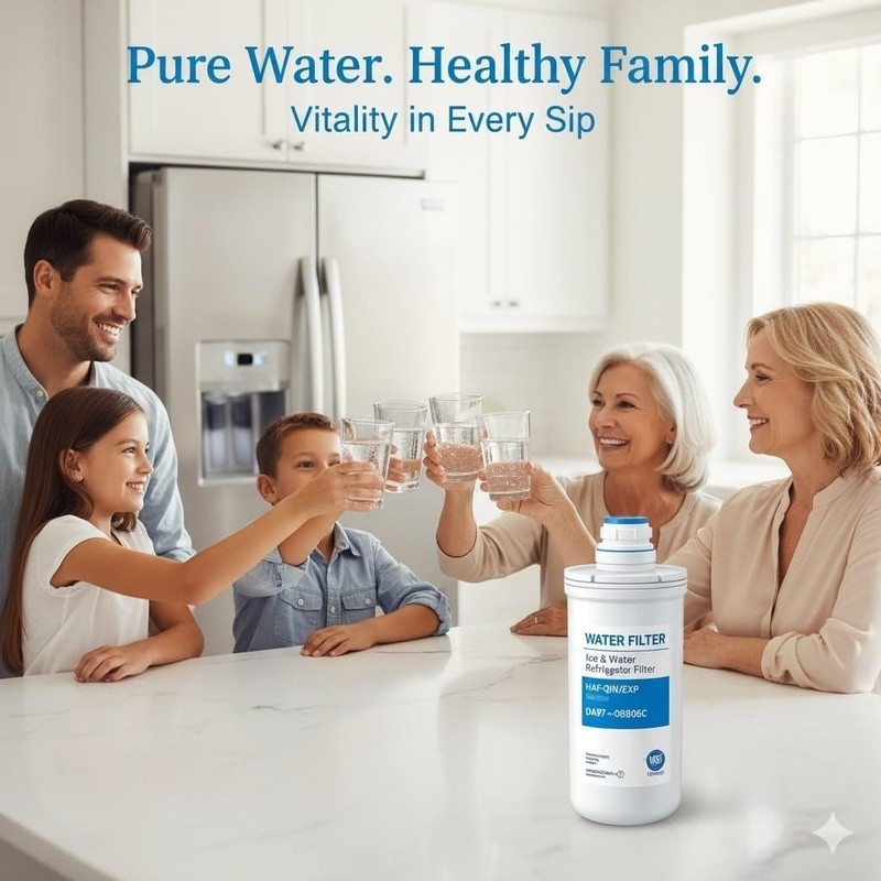 Refrigerator Water Filter DA97 HAF-QIN Removes Chlorine Odor 300 Gallons New