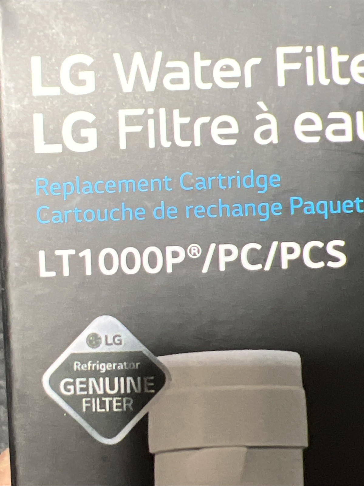 (3) Genuine LG Water Filter Replacement Cartridge LT1000P/PC/PCS – New/ Sealed