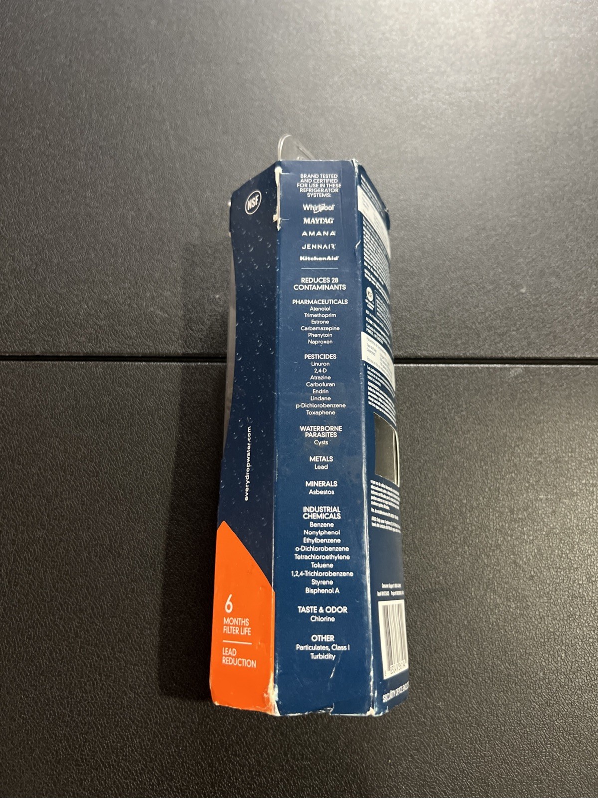 EveryDrop 2 Ice And Water Refrigerator Water Filter ΕDR2RXD1 White Orange New