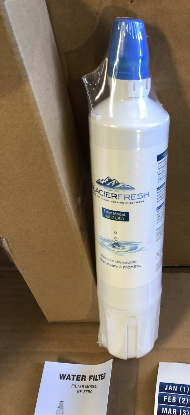 GLACIER FRESH 4204490 GF-ZERO Water Filter Replacement for Sub-Zero NEW