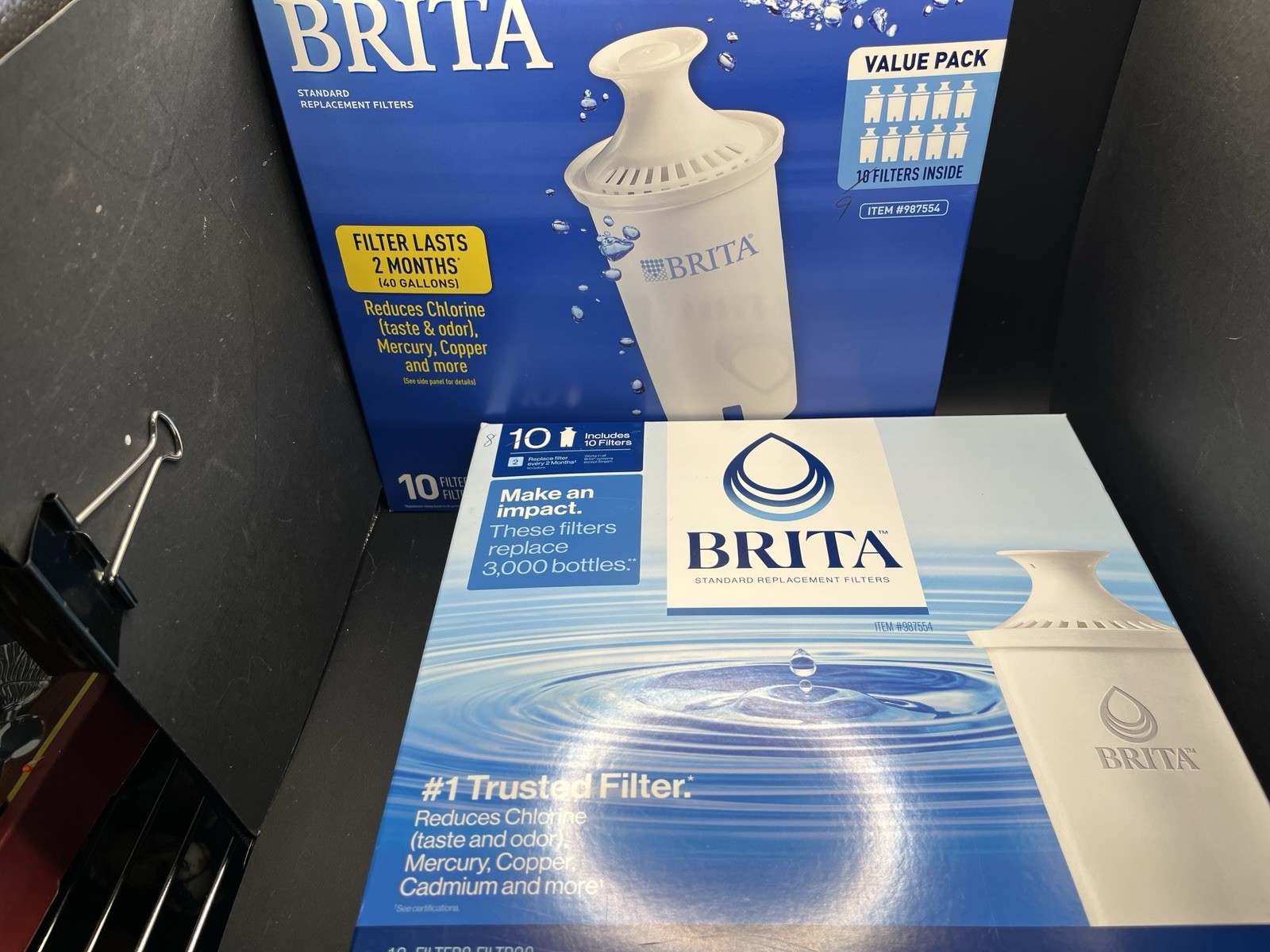 Open Box 17 Count Brita Water Filters #987554