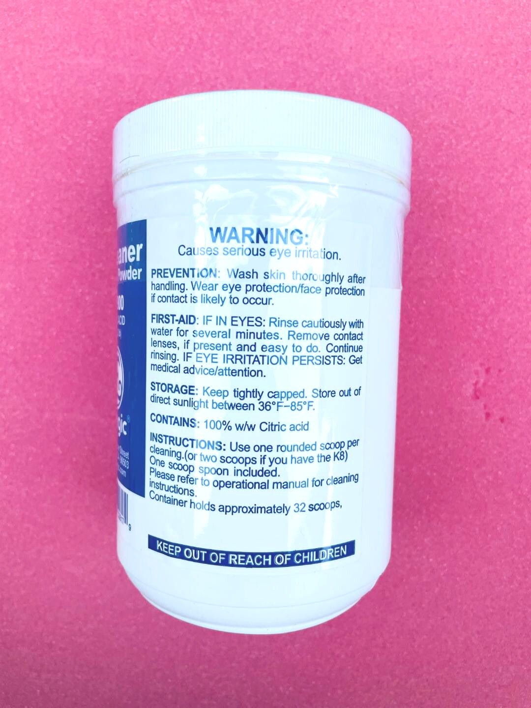 Original Enagic-Cleaner Cleaning powder KANGEN Alkaline Water LEVELUK 2LB 1KG
