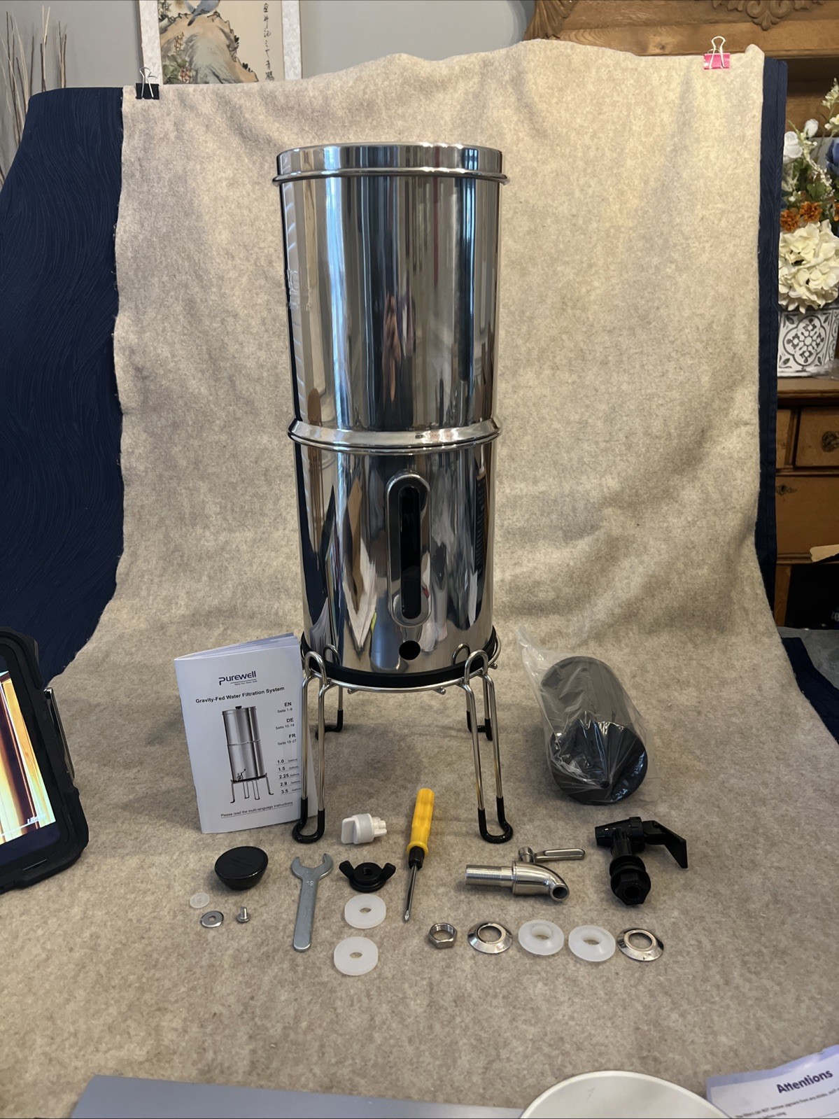 Purewell 1.0 Gallon Portable Gravity Water Filter System