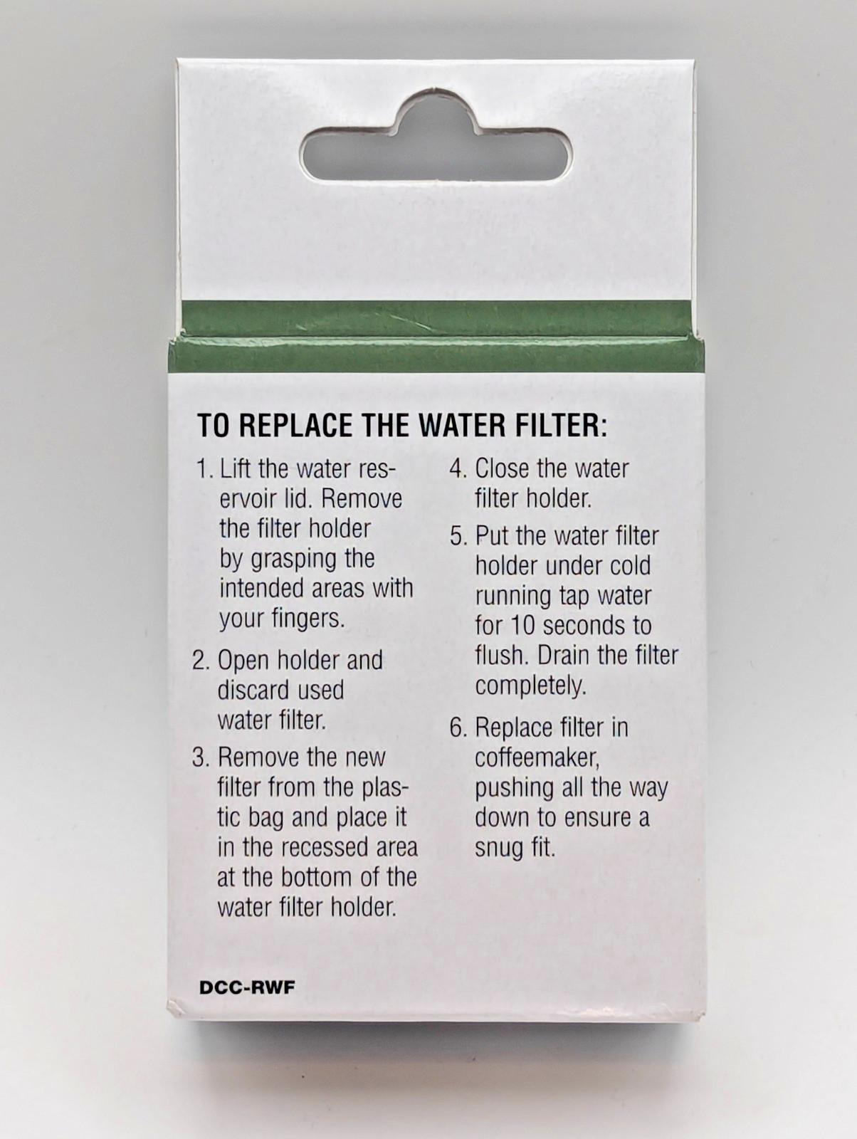 Cuisinart DCC-RWF Replacement Charcoal Water Filters 2 Pack New Sealed