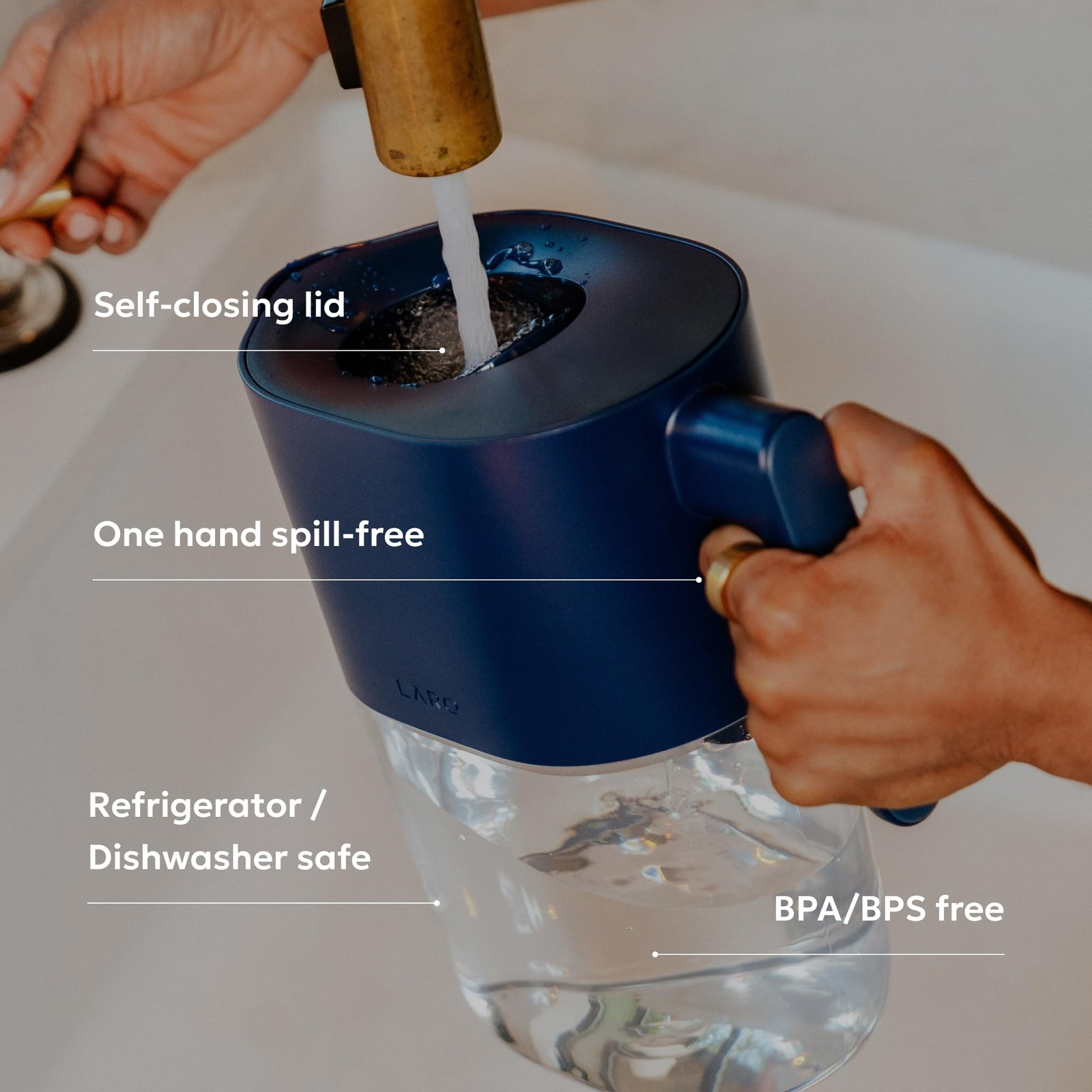 Water Filter Pitcher 1.9L (8-Cup) – Nano Zero Filter Removes Chlorine, Lead, …