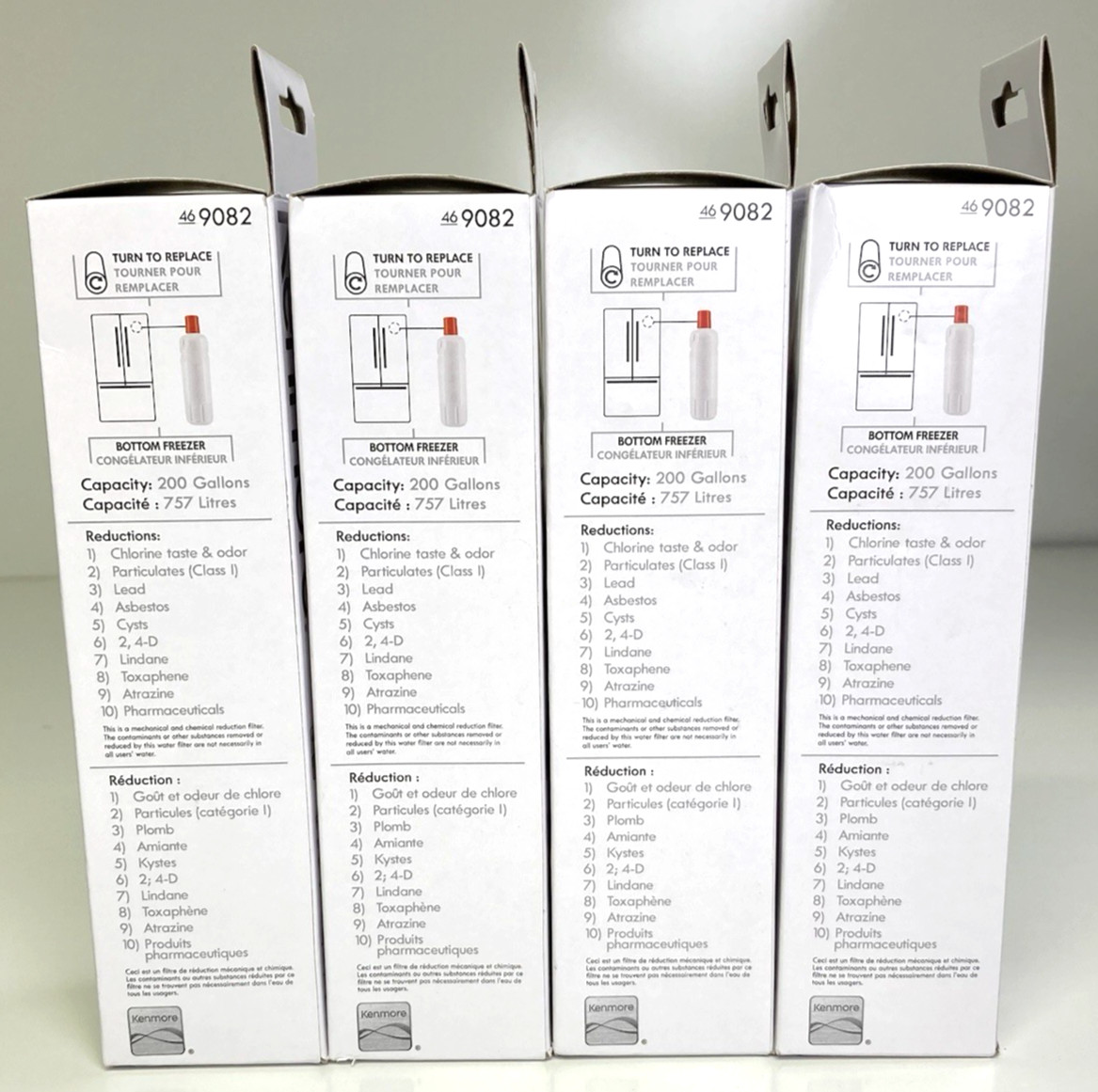 4- New, 9082 Replacement Refrigerator Filter Kenmore 46-9082,46-9903, Free Ship