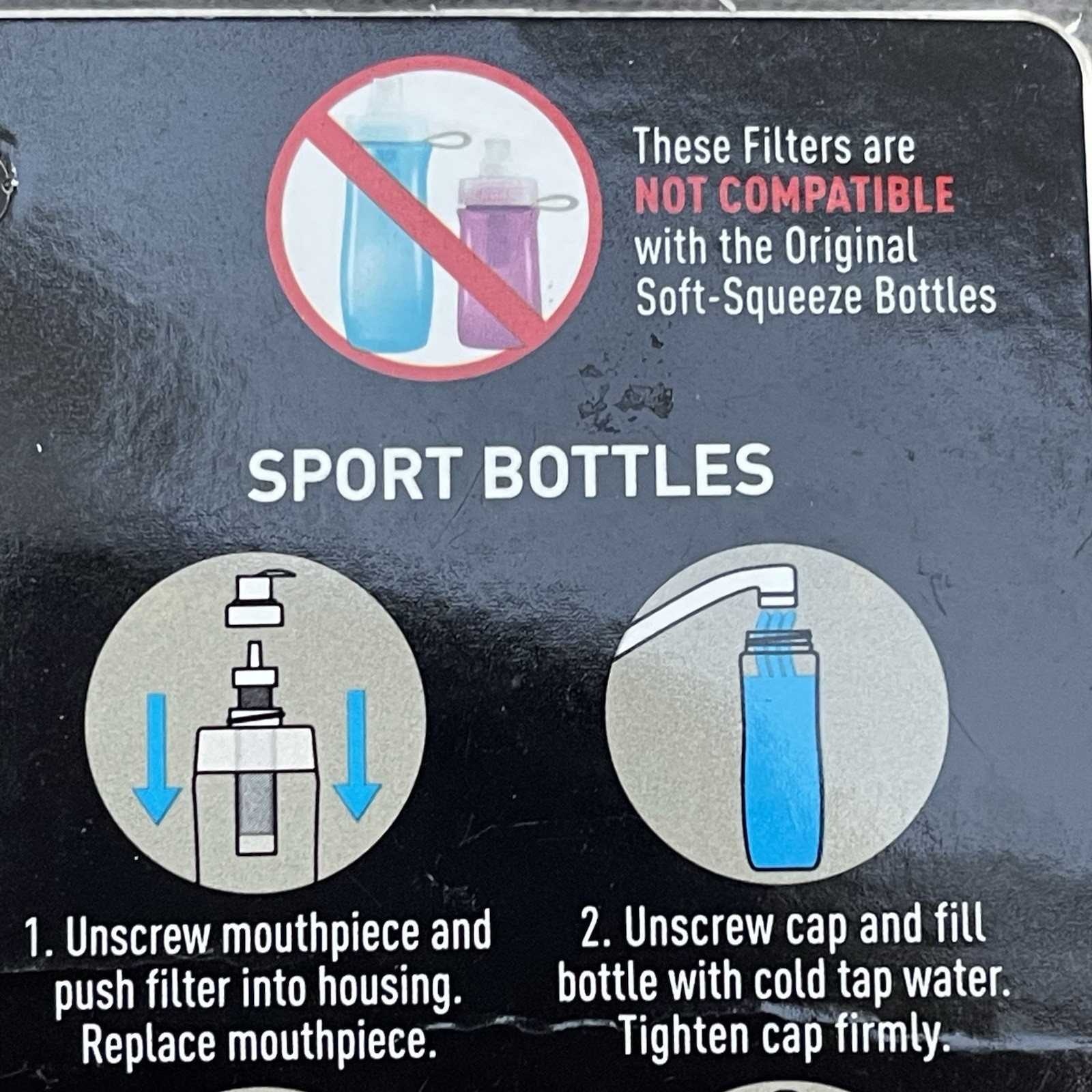 Brita Bottle 4 Packs Of 2 Replacement Filters Fits Hard Sided & Sport Bottle NEW