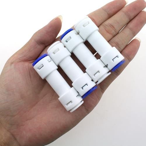 4pcs 3/8 Inch Inline Connection Check Valve Plastic Connection Check Valve for R