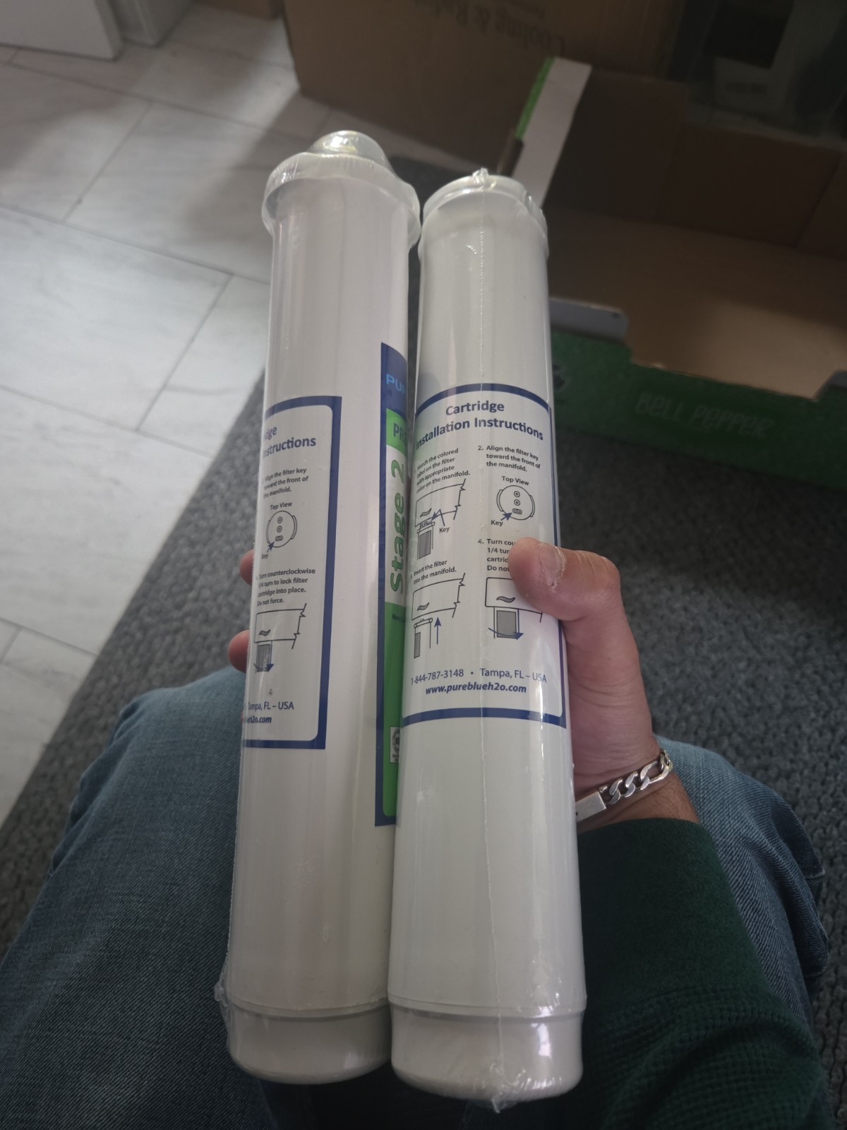 2 Pcs – Pure Blue H2O Reverse Osmosis Filter System Replacement Stage 2/4
