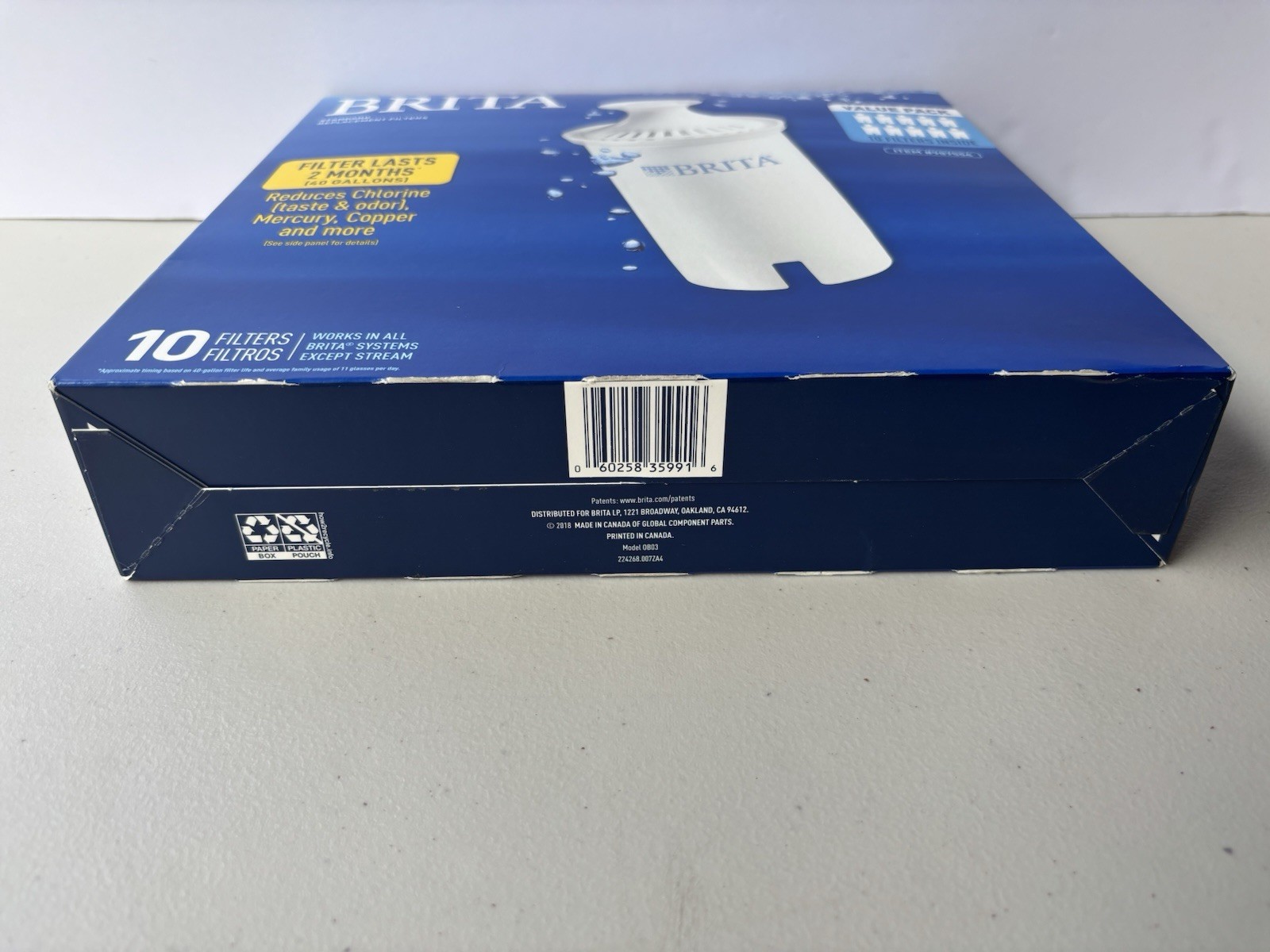 Brita 987554 Pitcher Standard Replacement Filters – 10 Pack Brand New & Sealed