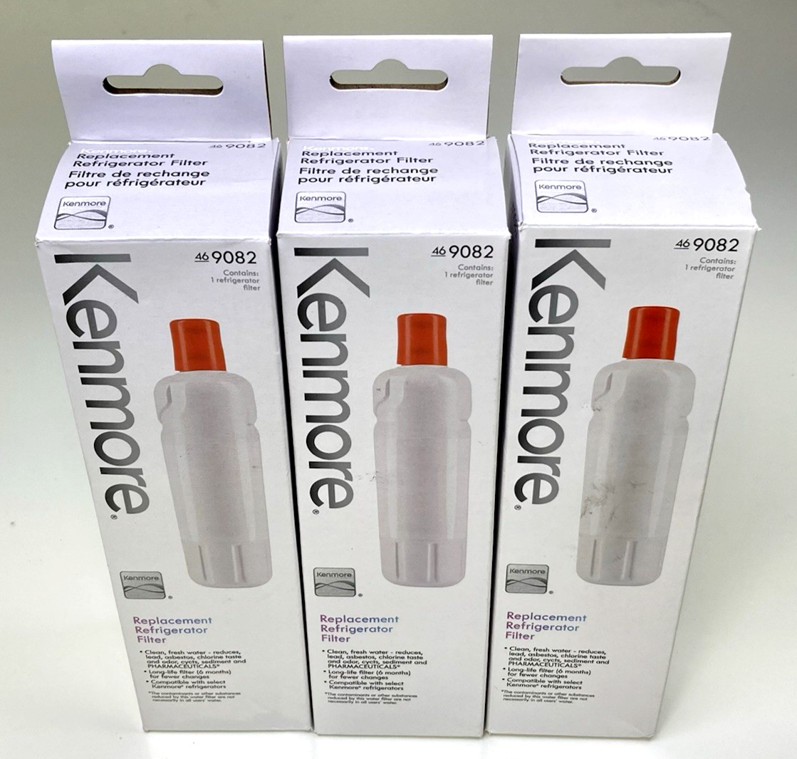 3- New, 9082 Replacement Refrigerator Filter Kenmore 46-9082,46-9903, Free Ship