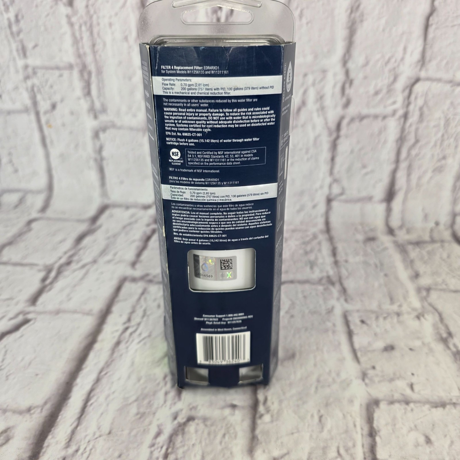 Everydrop Refrigerator Filter 4 EDR4RXD1 Certified Ice & Water Filter For Whirlp