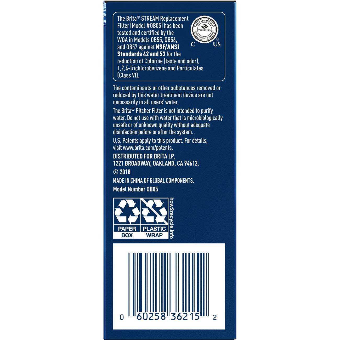 Brita Stream Replacement Water Filter for Pitchers and 3 Count, Gray