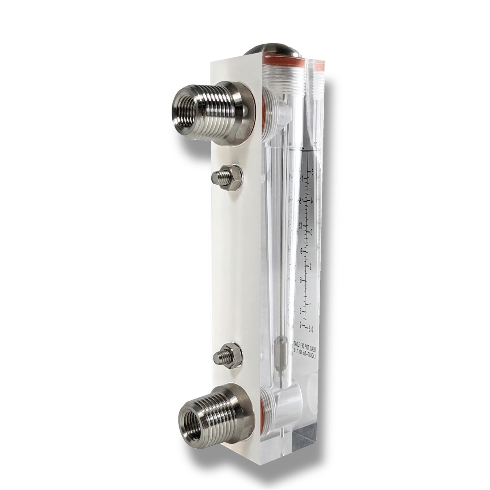 Axeon 210951 Inline Flow Meter .5-5 GPM, 1/2″MNPT x 1/2″MNPT x 1/4″FNPT