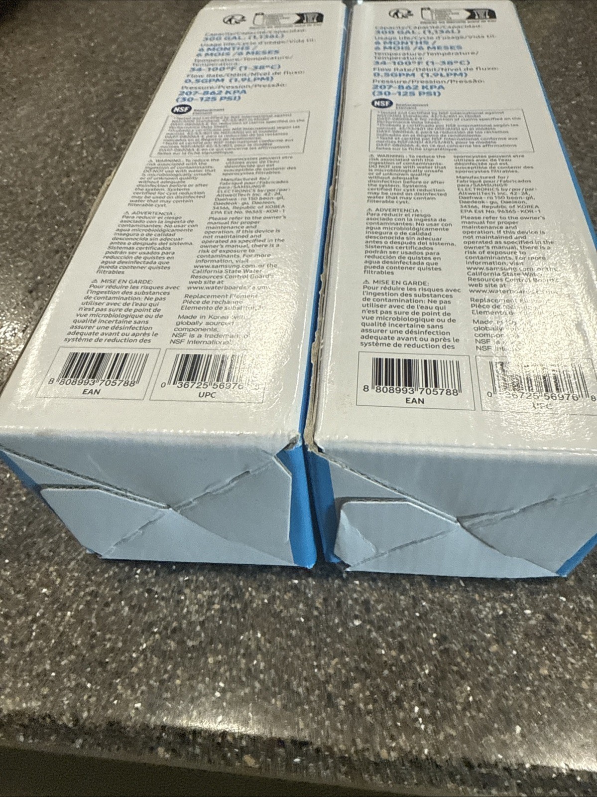 2 PACK Genuine Samsung DA29-00020B HAF-CIN/EXP Refrigerator Water Filter