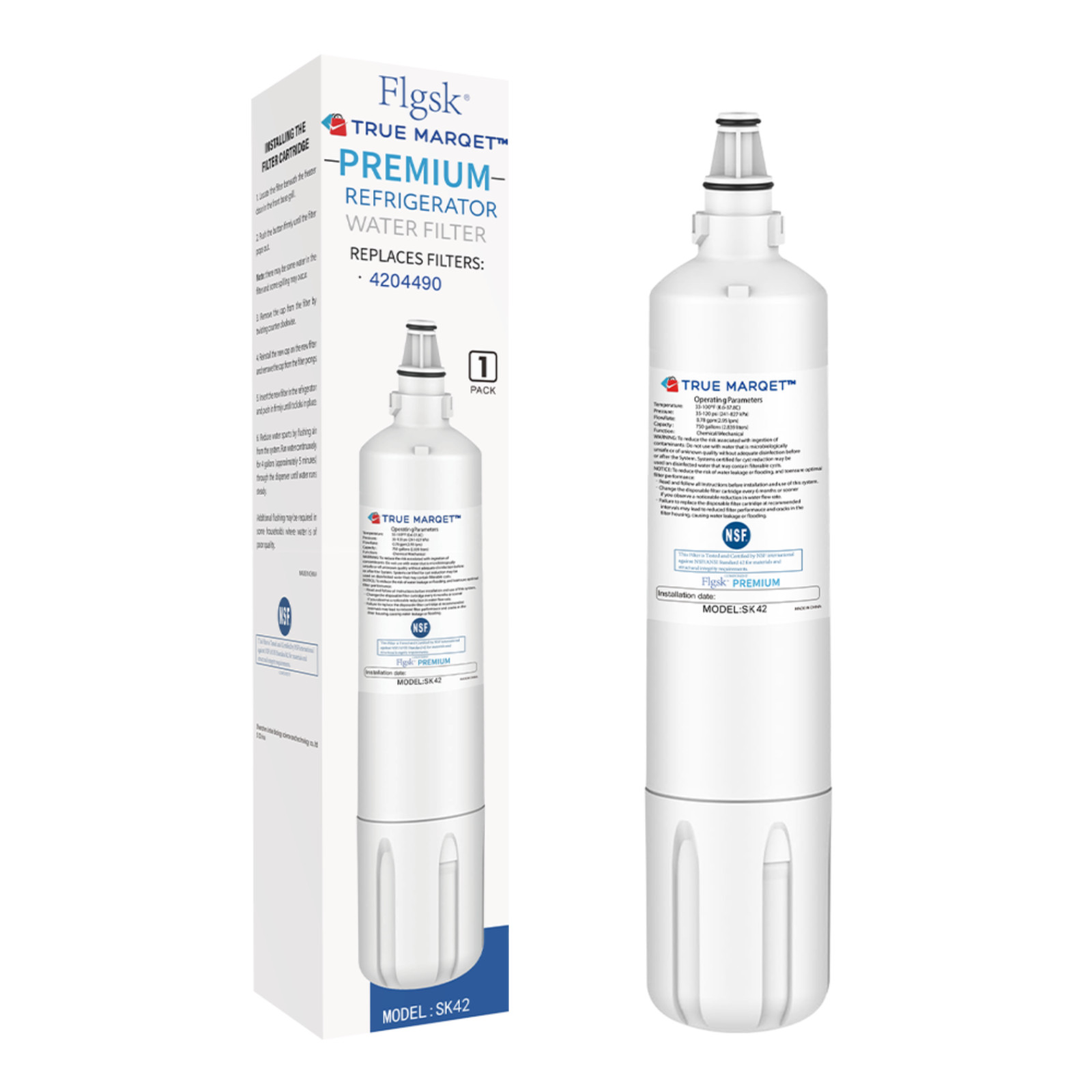 4204490 Replacement Fridge Water Filter for Sub-Zero + InSinkErator F1000 F2000