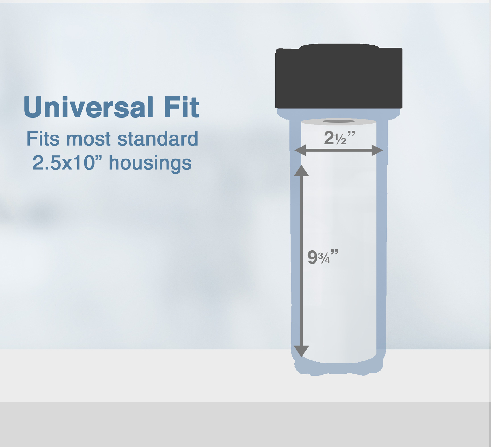 String Wound Sediment Water Filter Cartridge Standard 2.5×10″ 20 Micron 5 Pack