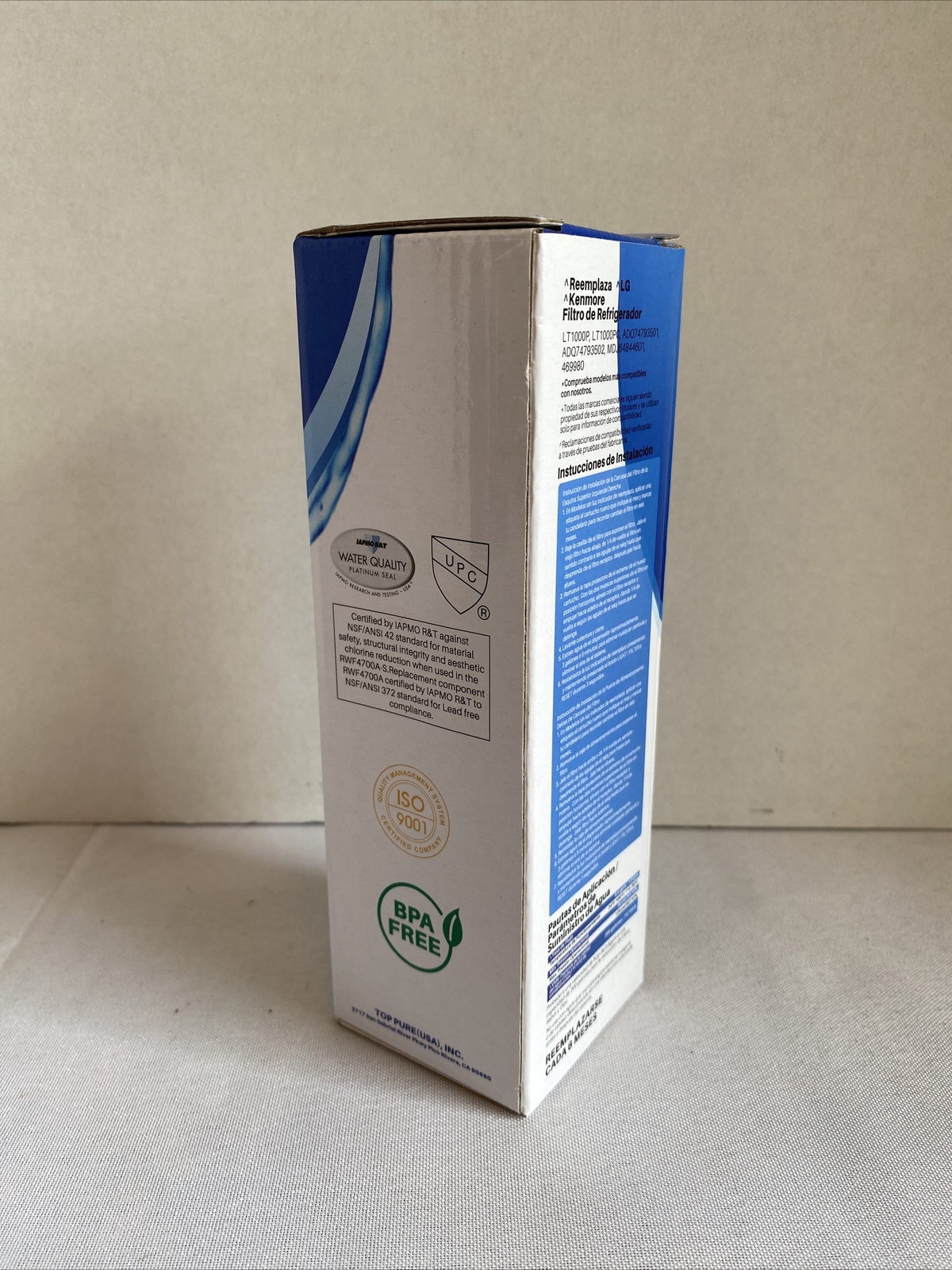 Ice Pure Refrigerator Water Filter, Replacement Filter #RWF4700A NEW (T13)