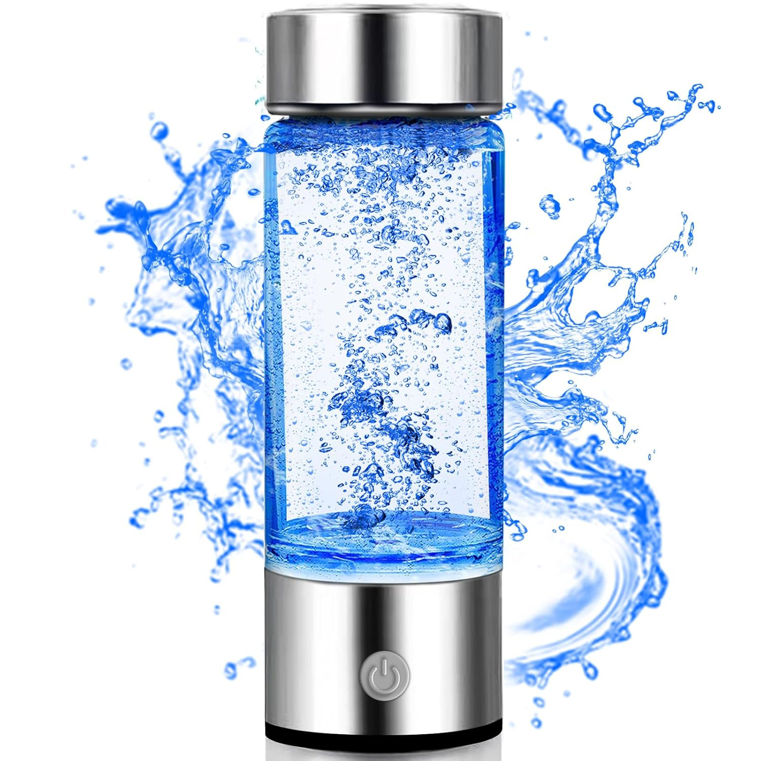 Botella Agua Hidrogenada Generador Recargable Portatil Vidrio Ionizador Agua